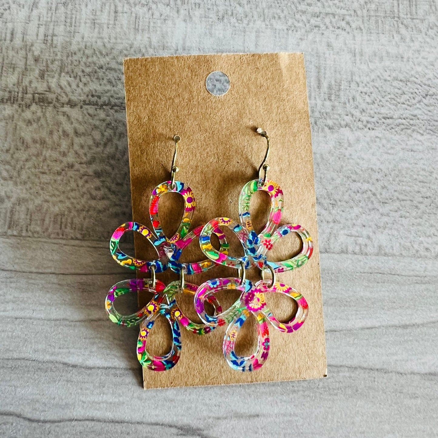 Double Petal Dangle - Bright Flower