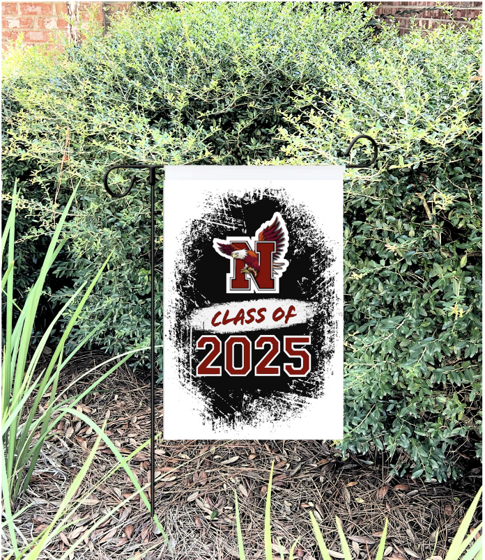 Class of 2025 Black Splatter Flag - Personalization Available