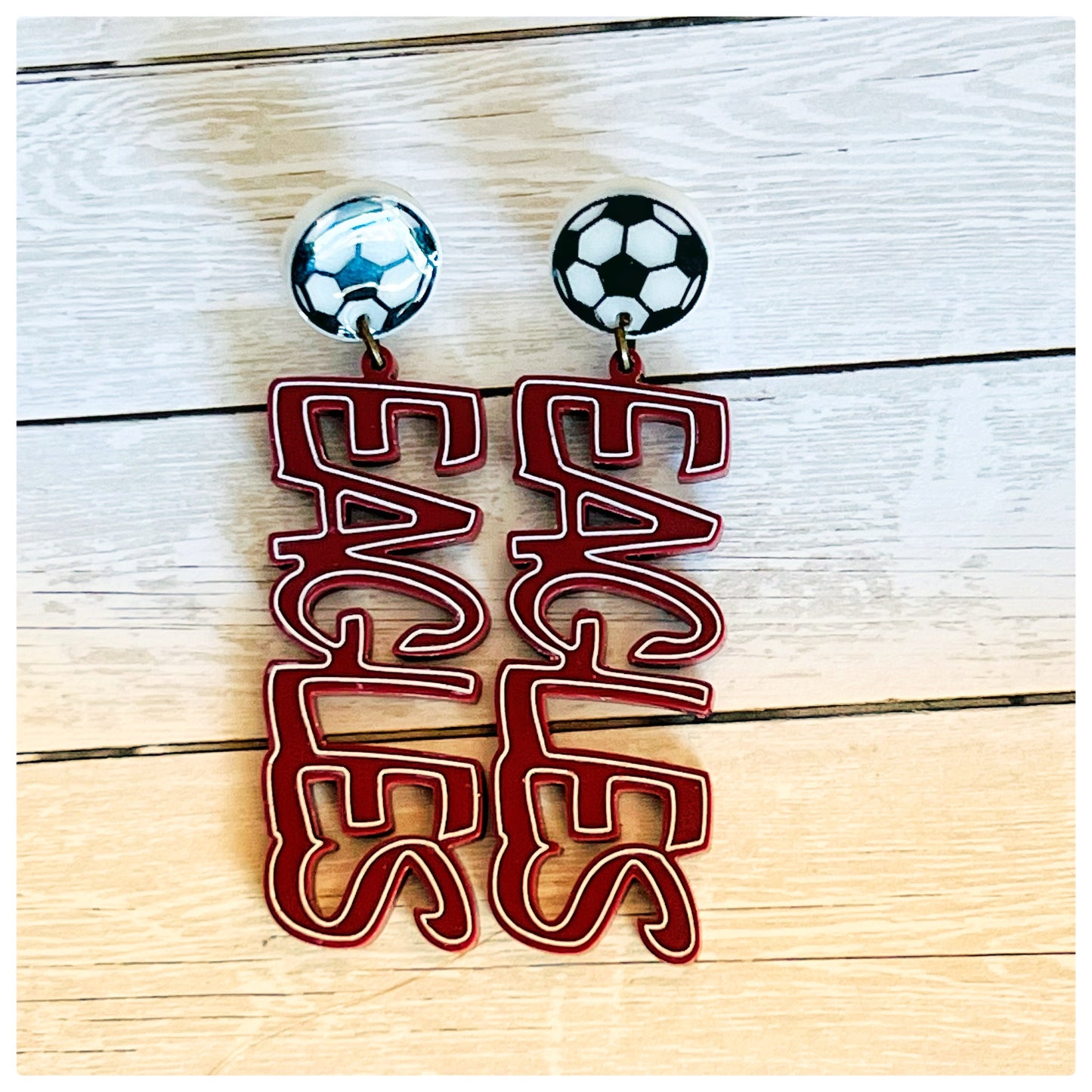 Soccer Eagles Dangle - Matte