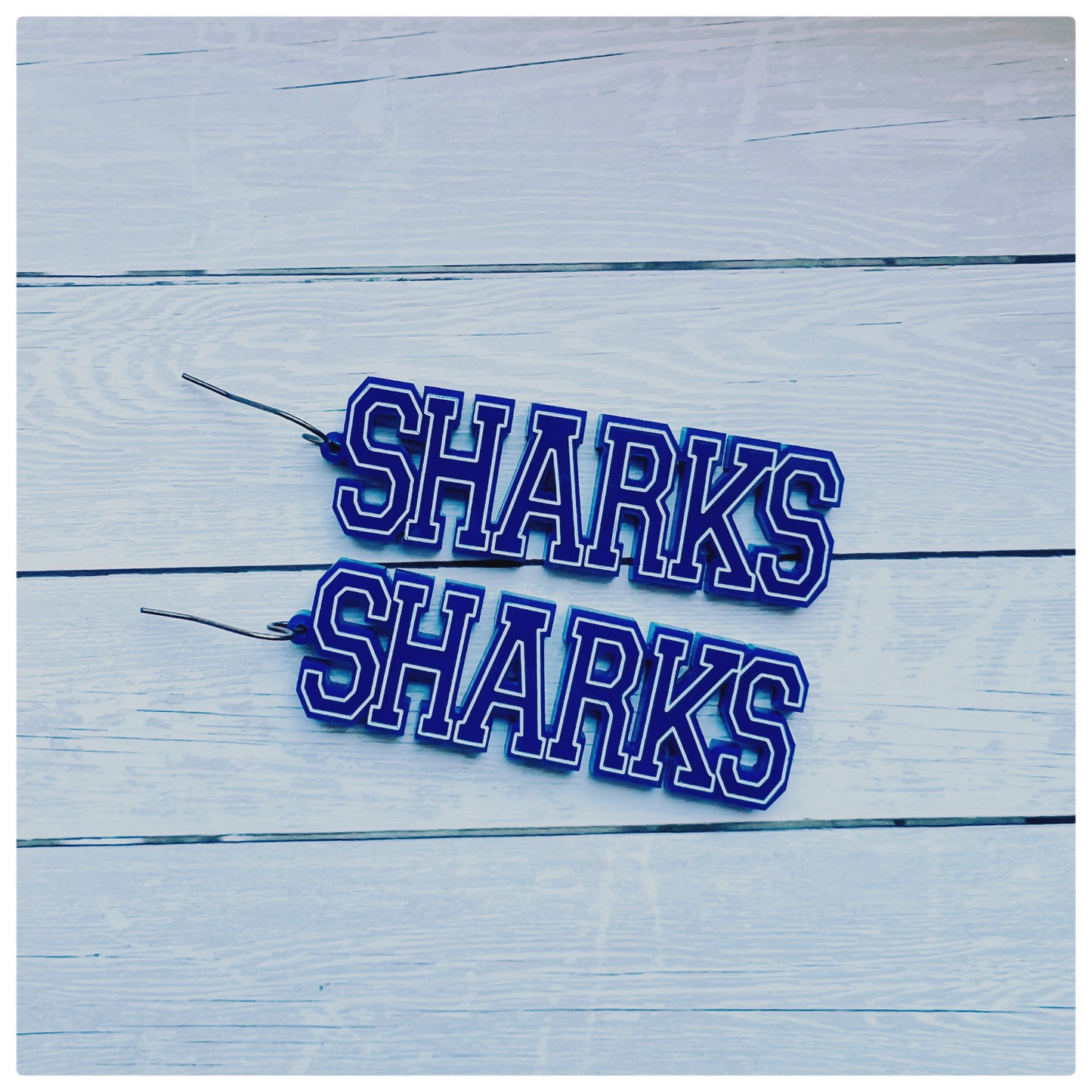 Sharks Dangle - Blue