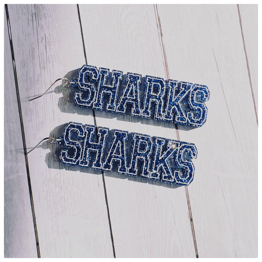 Sharks Dangle - Glitter