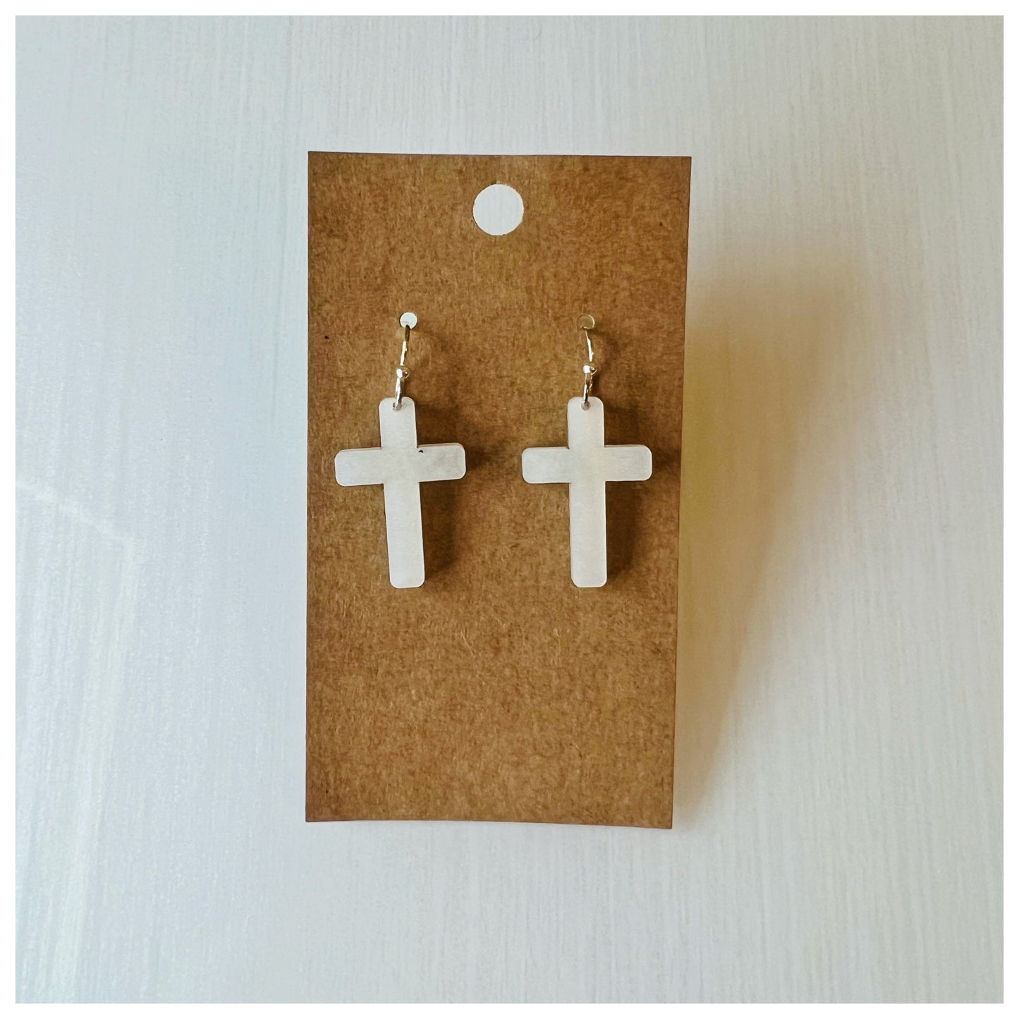 Shimmer White Cross - small