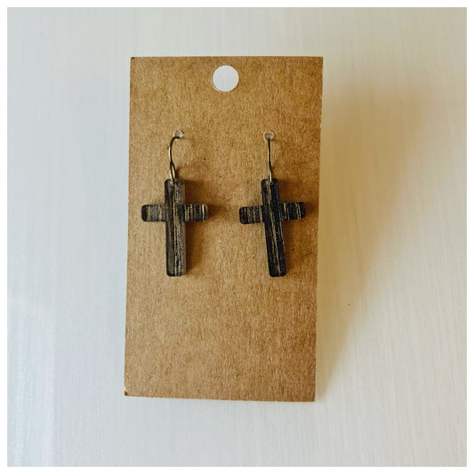 Wood Grain Cross - small